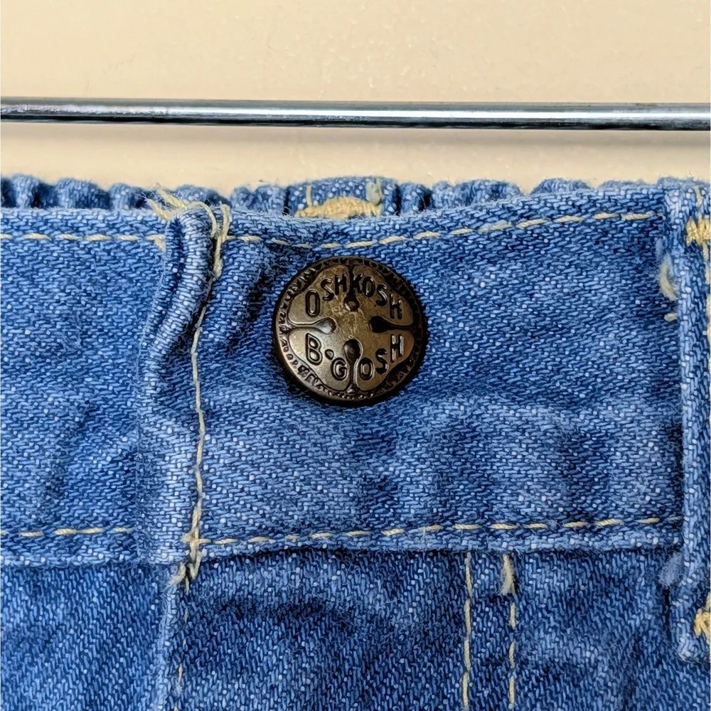 Vintage OshKosh B'Gosh 80s Denim Jean Skirt Made in USA Girls Size 4/5